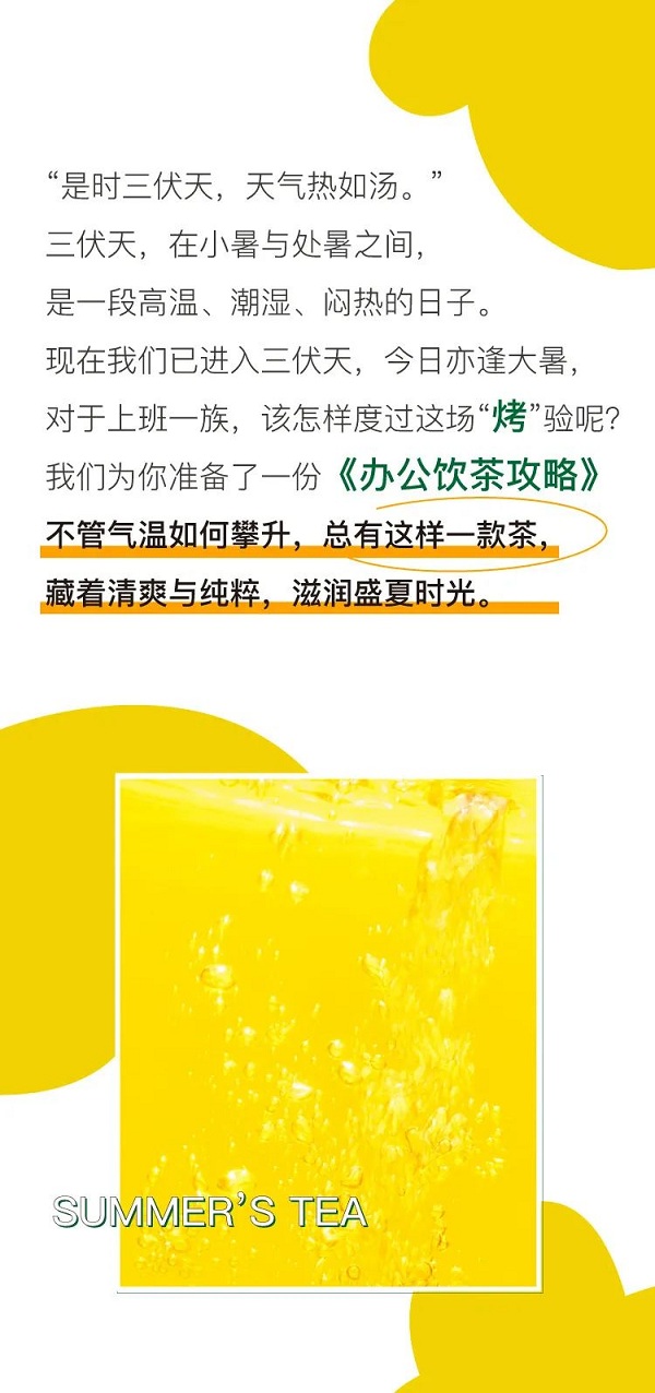 大暑 | 为你送上一份《办公饮茶攻略》，清凉一夏！